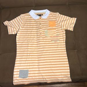 Rubber Doll woman t-shirt with collar, size large , new